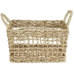 Gifi Aménagement Salle De Bain^Panière jonc de mer 30x20xH15cm Sunflow