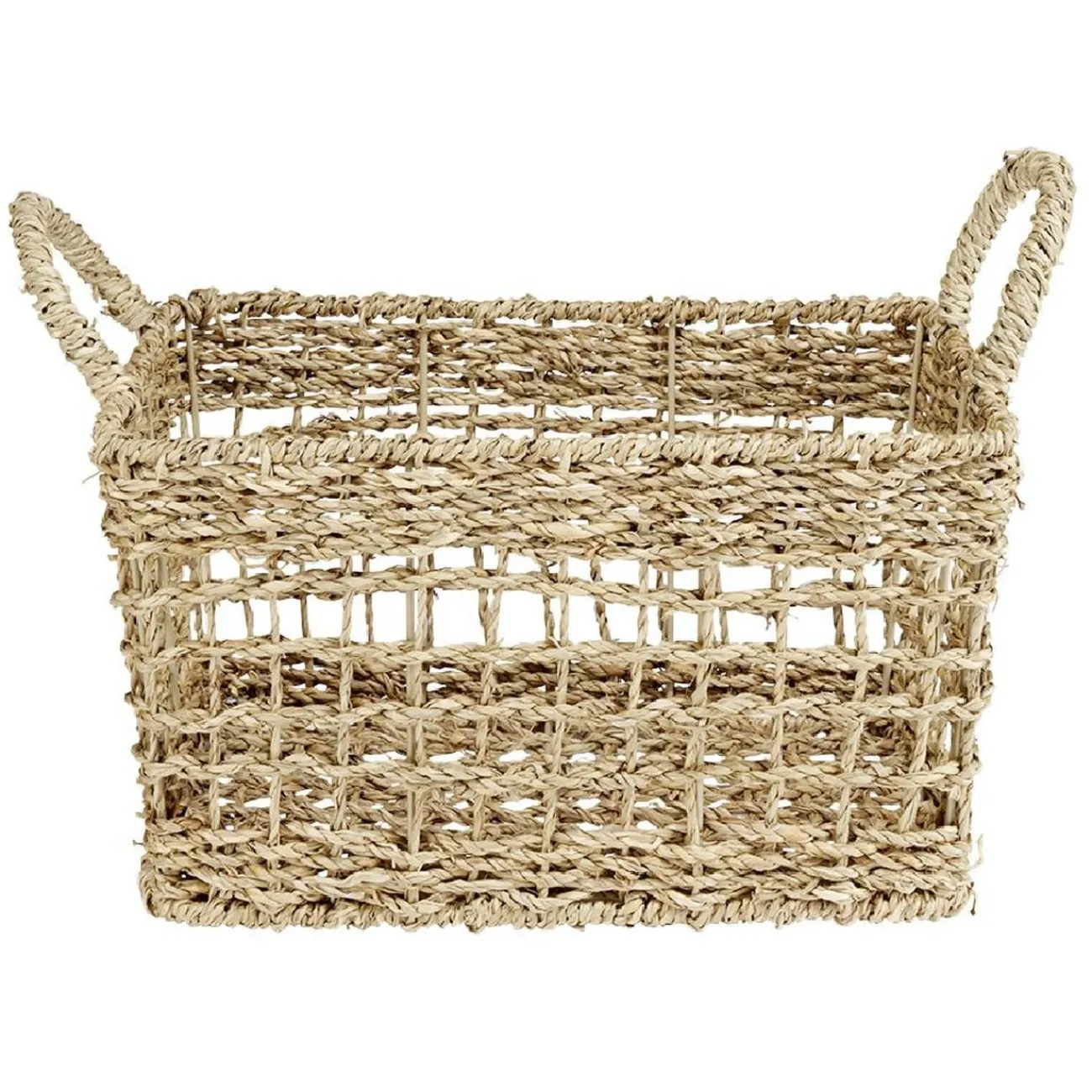 Gifi Aménagement Salle De Bain^Panière jonc de mer 30x20xH15cm Sunflow