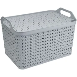 Gifi Rangement|Panière 21L gris