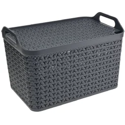 Gifi Rangement|Panière 21L noir