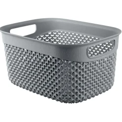 Gifi Rangement|Panière 3,3L x2 - 23,5x17,5xH18cm