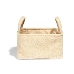 Gifi Rangement|Panière laine bouclée beige 36x26xH20cm