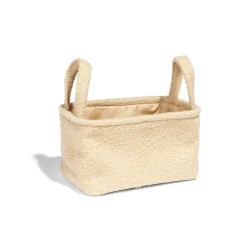 Gifi Rangement|Panière laine bouclée beige 36x26xH20cm