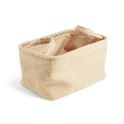 Gifi Rangement|Panière laine bouclée beige 32x22xH18cm