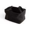 Gifi Rangement|Panière laine bouclée noire 32x22xH18cm