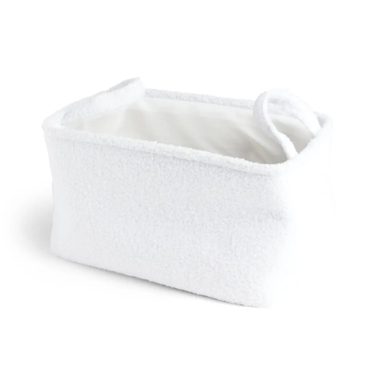 Gifi Rangement|Panière laine bouclée noire 28x18xH15cm