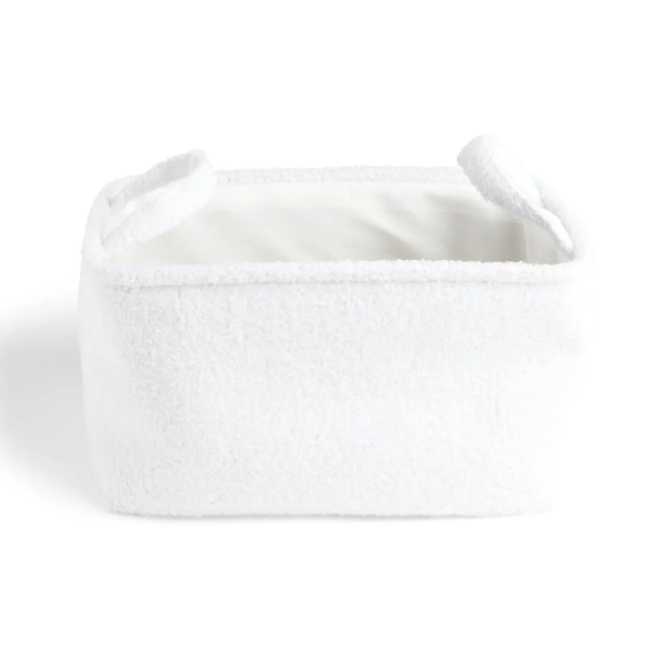 Gifi Rangement|Panière laine bouclée noire 28x18xH15cm