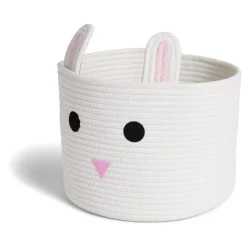 Gifi Rangement|Panière lapin blanc Ø30x24cm