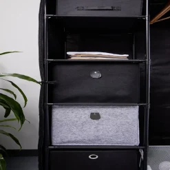 Gifi Rangement|Panière noire rectangulaire Box Cube