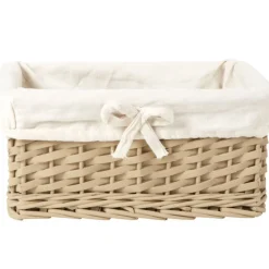 Gifi Rangement|Panière osier crème
