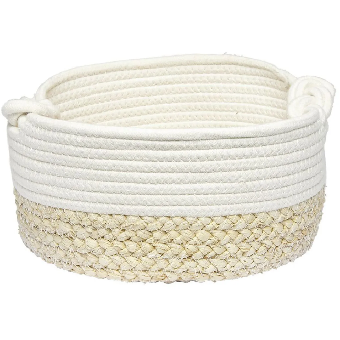 Gifi Rangement|Panière ovale blanc naturel Ø26 cm