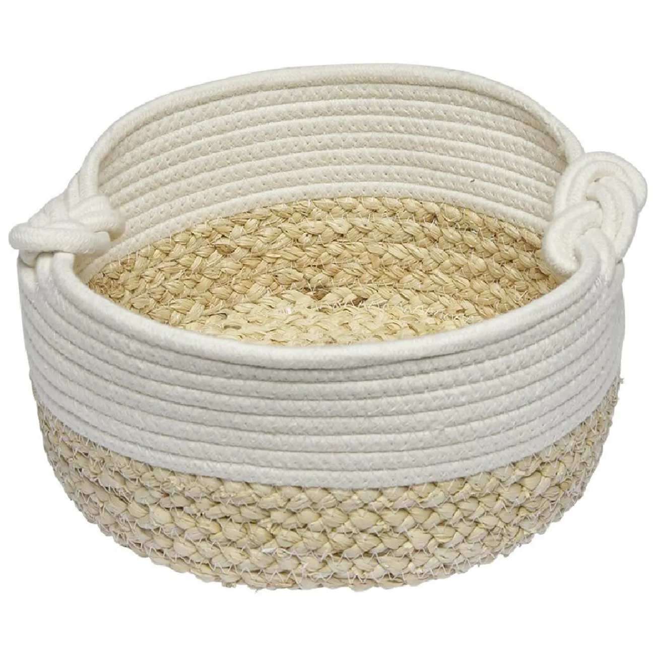 Gifi Rangement|Panière ovale blanc naturel Ø26 cm