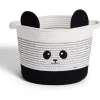 Gifi Rangement|Panière panda noir et blanc Ø30x24cm