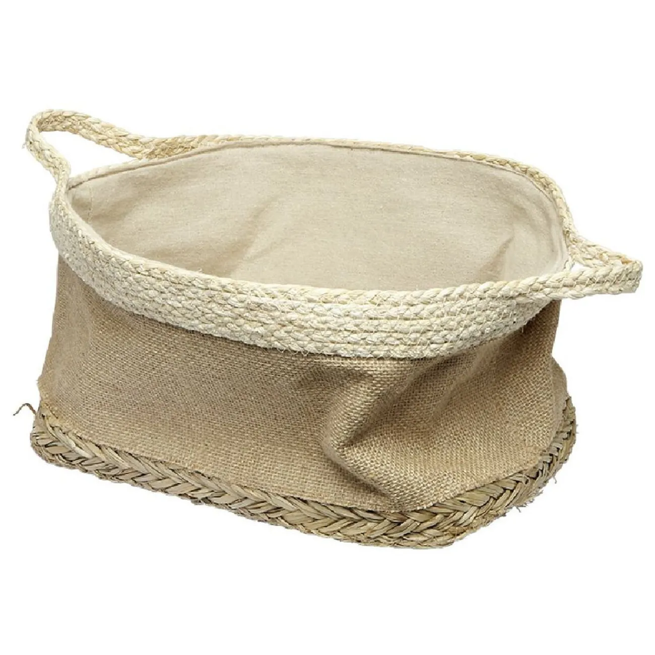 Gifi Rangement|Panière rectangulaire en jonc naturel L34x24 cm