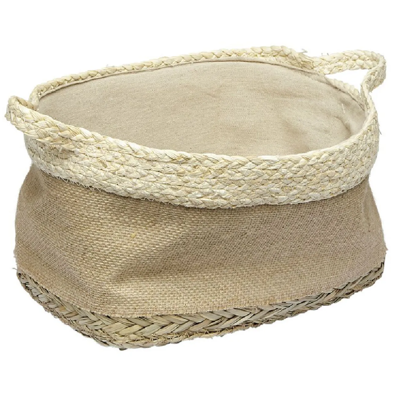 Gifi Rangement|Panière rectangulaire en jonc naturel L29x23 cm