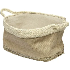 Gifi Rangement|Panière rectangulaire en jonc naturel L29x23 cm