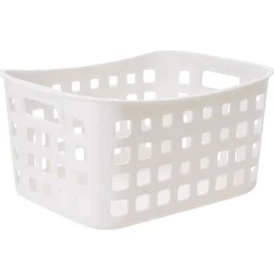 Gifi Rangement|Panière rectangulaire en plastique ajouré