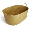 Gifi Rangement|Panière rectangulaire jonc de mer 50x34xH19cm