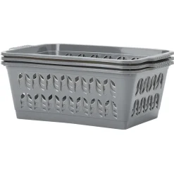 Gifi Rangement|Panière rectangulaire L.30 cm plastique x3