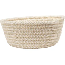 Gifi Rangement|Panière ronde en coton tressé Ø18 cm