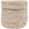 Gifi Rangement|Panière ronde jute marron - Ø20xH20cm