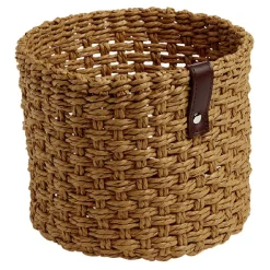 Gifi Rangement|Panière ronde naturelle papier tressée Ø18,5xH15cm grand modèle