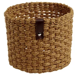 Gifi Rangement|Panière ronde naturelle papier tressée Ø18,5xH15cm grand modèle