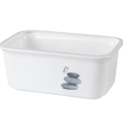 Gifi Rangement|Panière salle de bain 1,5 L design galets