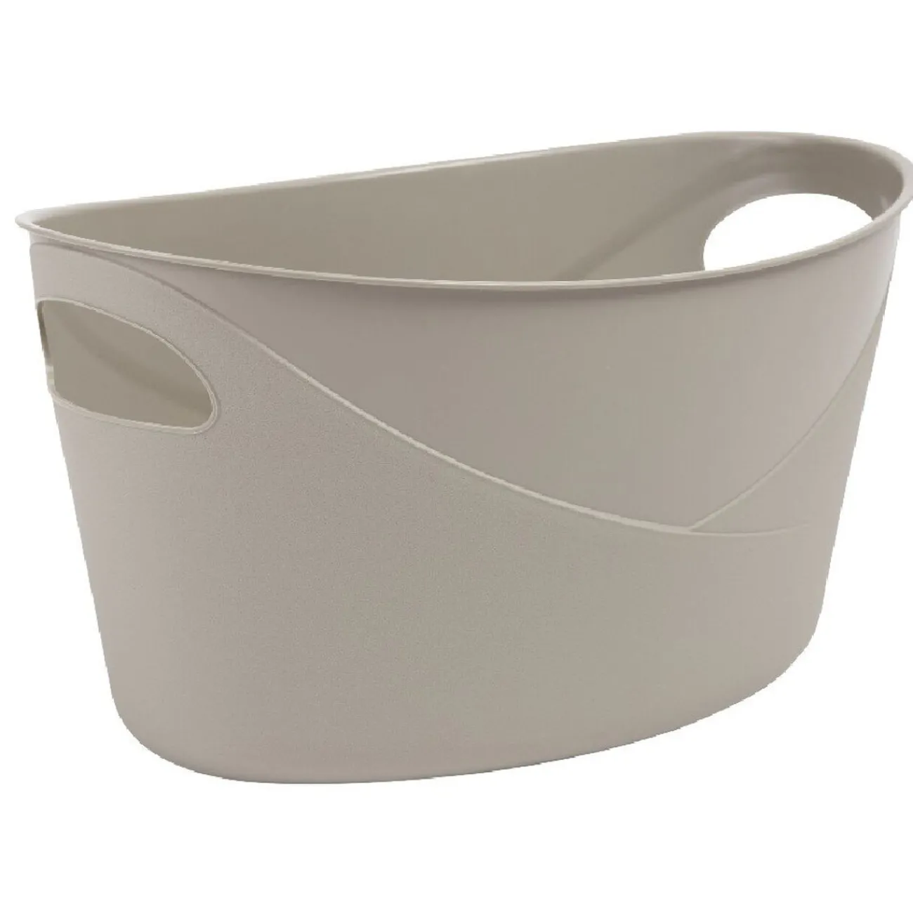 Gifi Rangement|Panière souple ovale 6 L moka