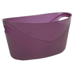 Gifi Rangement|Panière souple ovale 12 L prune
