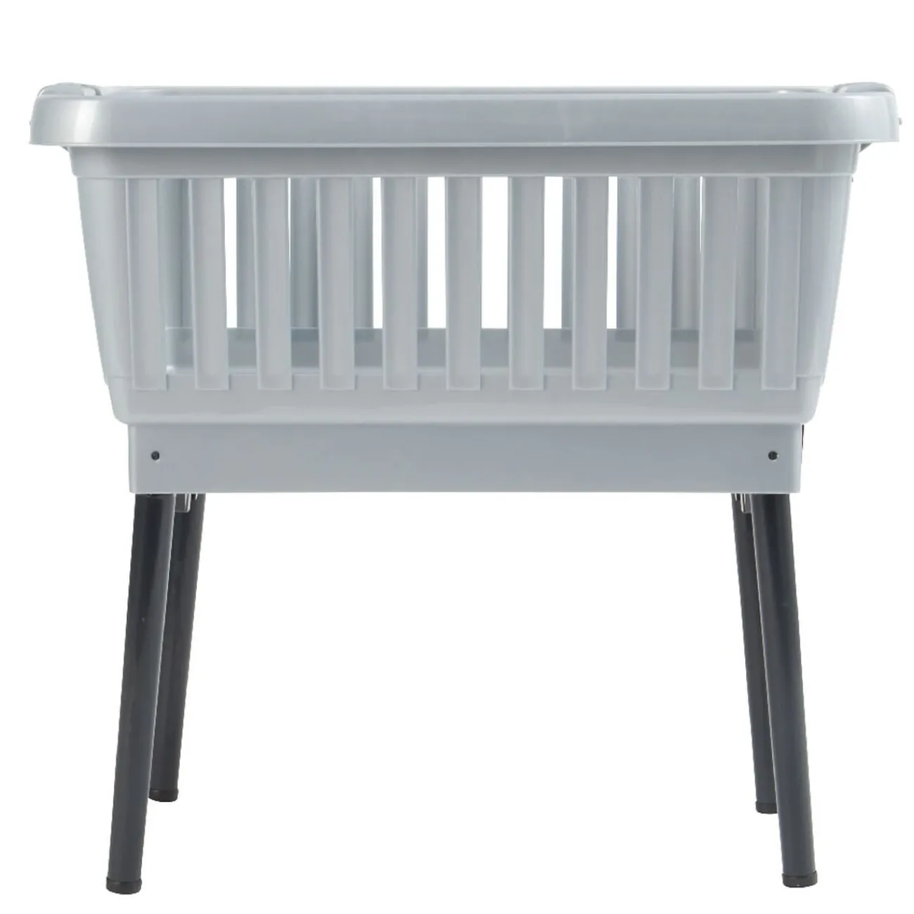 Gifi Entretien Du Linge|Panière sur pieds grise