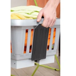 Gifi Entretien Du Linge|Panière sur pieds grise