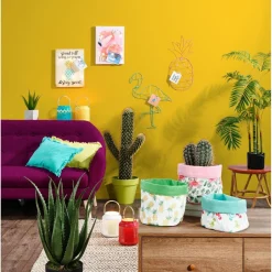 Gifi Rangement|Panière tissu en polyester