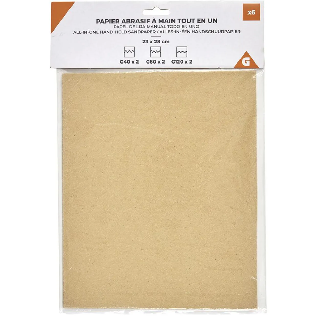 Gifi Quincaillerie^Papier à poncer x6