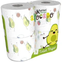 Gifi Bien-Être^Papier toilette Kartika 3 plis motif avocat x4