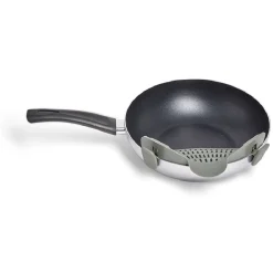 Gifi Passoire casserole à clips silicone gris