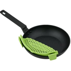 Gifi Passoire casserole à clips silicone gris