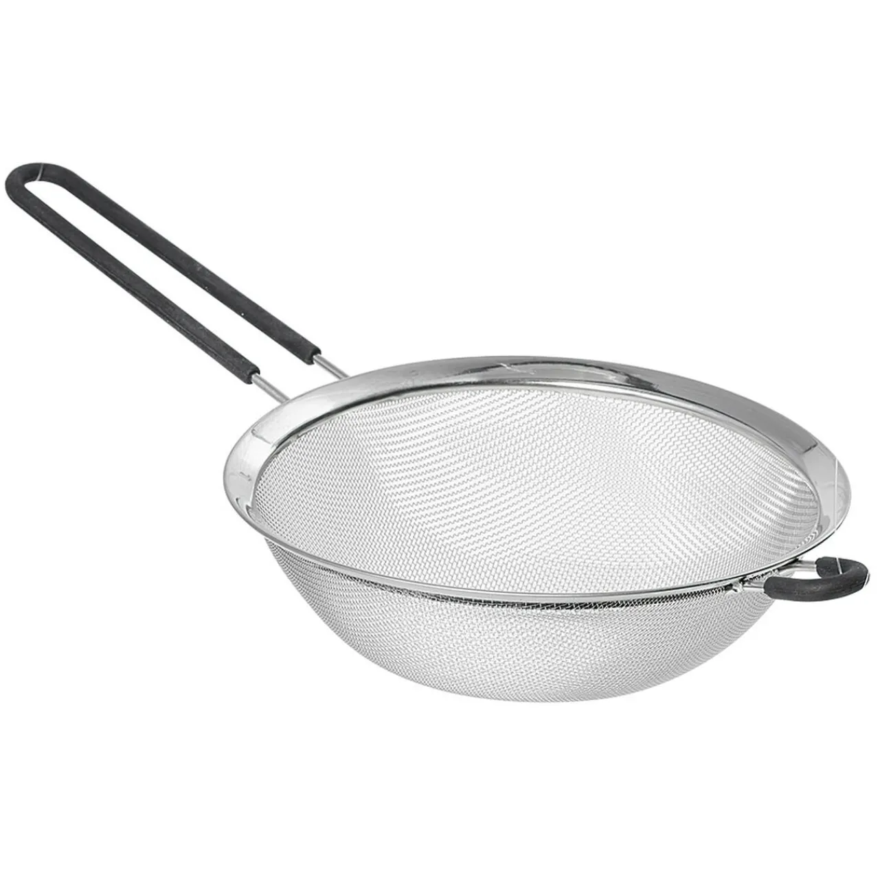 Gifi Passoire en inox à maille fine avec poignée en silicone