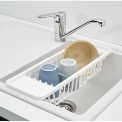 Gifi Passoire égouttoir pour évier plastique blanc