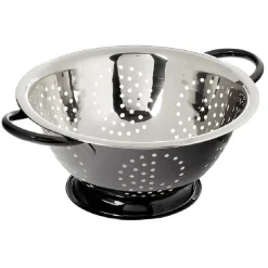 Gifi Passoire ronde en inox noir et gris