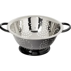 Gifi Passoire ronde en inox noir et gris