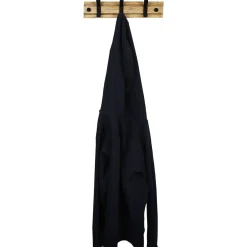 Gifi Rangement|Patère 3 crochets bambou métal noir et naturel