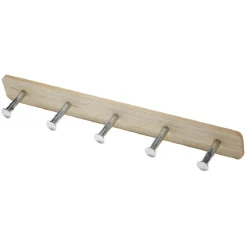 Gifi Rangement|Patère à fixer bois 5 crochets L.30,8xl.3,9xH,4.5 cm