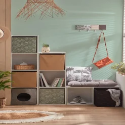 Gifi Rangement|Patère en bois 4 crochets