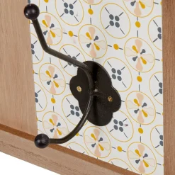 Gifi Rangement|Patère murale 4 crochets carreaux de ciment Dolce Vita