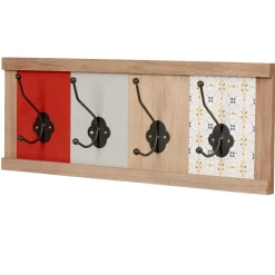 Gifi Rangement|Patère murale 4 crochets carreaux de ciment Dolce Vita