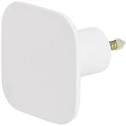 Gifi Rangement|Patère murale carrée blanc polyrésine 7x7cm