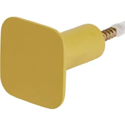 Gifi Rangement|Patère murale carrée jaune polyrésine 4,3x4,3cm