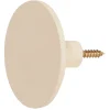 Gifi Rangement|Patère murale ronde beige polyrésine Ø8cm