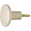 Gifi Rangement|Patère murale ronde beige polyrésine Ø5cm